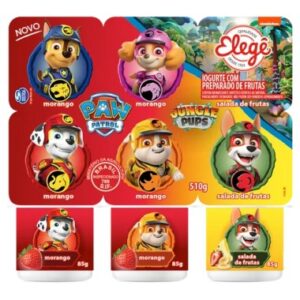 IOGURTE ELEGE MORANGO VIT INFANTIL 510GR