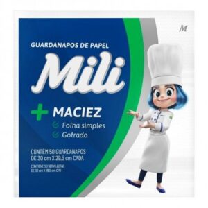 GUARDANAPO MILI 30X29,5CM 50UN
